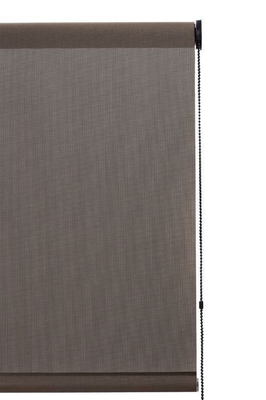 Cortina Enrollable 200 cm Ancho x 200 cm Alto - Color Perla Con Mecanico Negro