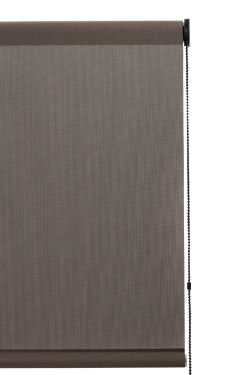 Cortina Enrollable 200 cm Ancho  x  240 cm Alto  - Color Antracita Bronce Con Mecanico Beige