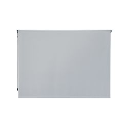 Cortina Enrollable 200 cm Ancho x 240 cm Alto - Color Blanco Lino Con Mecanico Gris