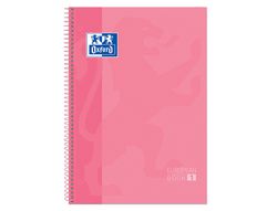 Cuaderno 80h A4 Cuadricula 5x5 Rosa 400040984