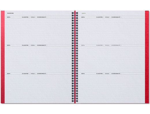 Cuaderno aula planner additio din A4 160 paginas plan anual y mensual con programacion y evaluacion catalan