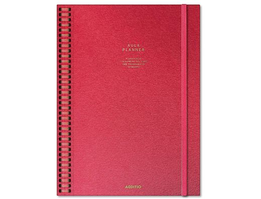 Cuaderno aula planner additio din A4 160 paginas plan anual y mensual con programacion y evaluacion catalan