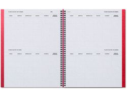 Cuaderno aula planner additio din A4 160 paginas plan anual y mensual con programacion y evaluacion