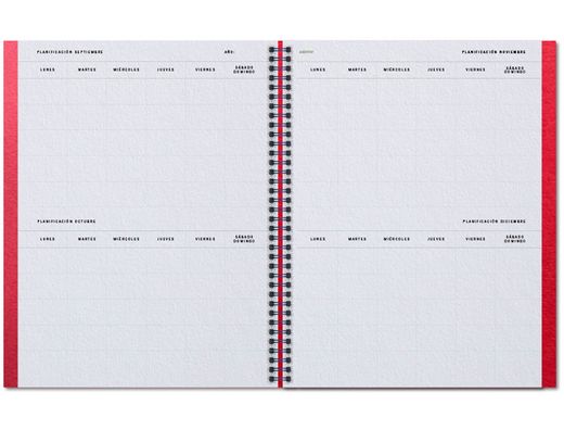 Cuaderno aula planner additio din A4 160 paginas plan anual y mensual con programacion y evaluacion