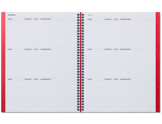 Cuaderno aula planner additio din A4 160 paginas plan anual y mensual con programacion y evaluacion