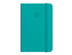 Cuaderno con gomilla antartik notes tapa blanda a5 hojas cuadricula turquesa 80 hojas 80 gr fsc
