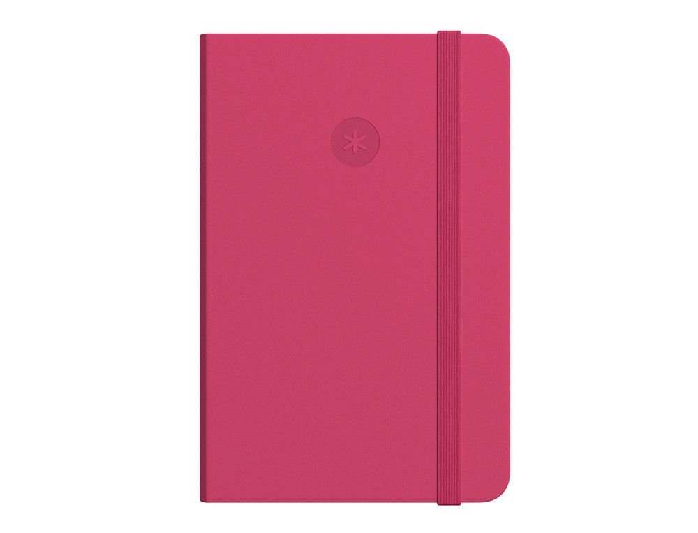 Cuaderno con gomilla antartik notes tapa blanda a5 hojas lisas burdeos 80 hojas 80 gr fsc