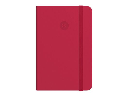 Cuaderno con gomilla antartik notes tapa blanda a5 hojas lisas rojo 80 hojas 80 gr fsc