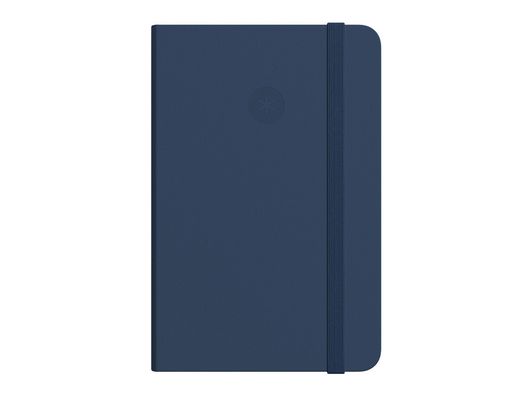 Cuaderno con gomilla antartik notes tapa blanda a6 hojas lisas azul marino 100 hojas 80 gr fsc