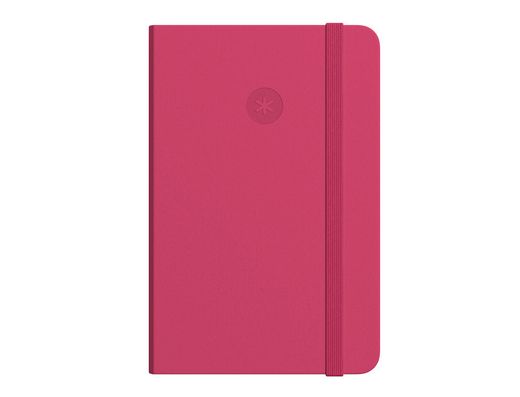 Cuaderno con gomilla antartik notes tapa blanda a6 rayas burdeos 100 hojas 80 gr fsc