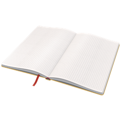 Cuaderno con tapas duras Leitz Cosy,  80 hojas, cuadriculado, DIN A5, amarillo