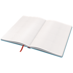 Cuaderno con tapas duras Leitz Cosy,  80 hojas, cuadriculado, DIN A5, azul