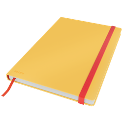 Cuaderno con tapas duras Leitz Cosy,  80 hojas, cuadriculado, DIN B5, amarillo