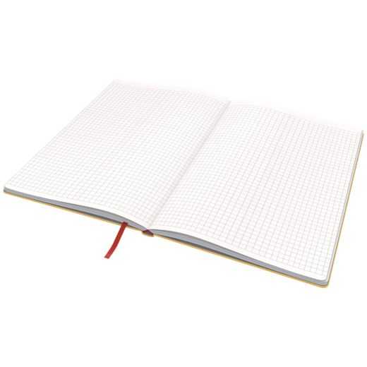 Cuaderno con tapas duras Leitz Cosy,  80 hojas, cuadriculado, DIN B5, amarillo