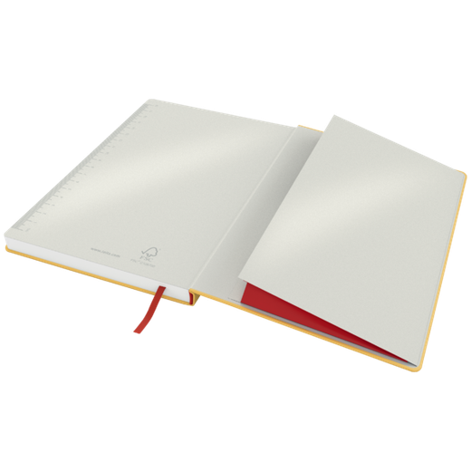 Cuaderno con tapas duras Leitz Cosy,  80 hojas, cuadriculado, DIN B5, amarillo