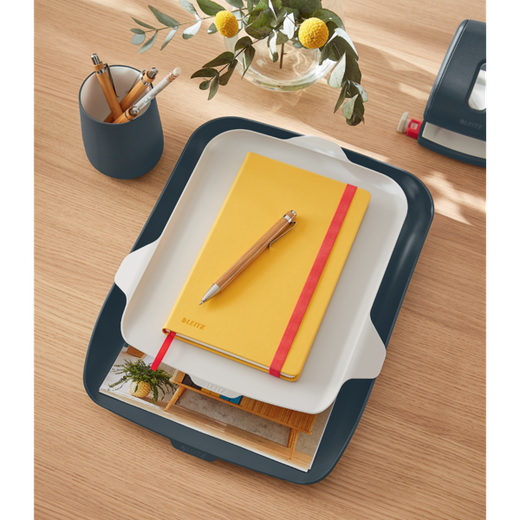 Cuaderno con tapas duras Leitz Cosy, 80 hojas, rayado horizontal, DIN A5, amarillo