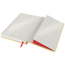 Cuaderno con tapas duras Leitz Cosy, 80 hojas, rayado horizontal, DIN A5, amarillo