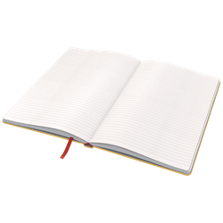 Cuaderno con tapas duras Leitz Cosy, 80 hojas, rayado horizontal, DIN A5, amarillo