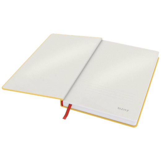 Cuaderno con tapas duras Leitz Cosy, 80 hojas, rayado horizontal, DIN A5, amarillo