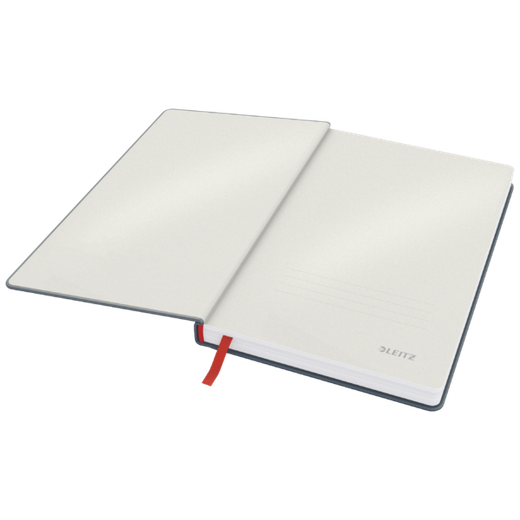 Cuaderno con tapas duras Leitz Cosy, 80 hojas, rayado horizontal, DIN A5, gris