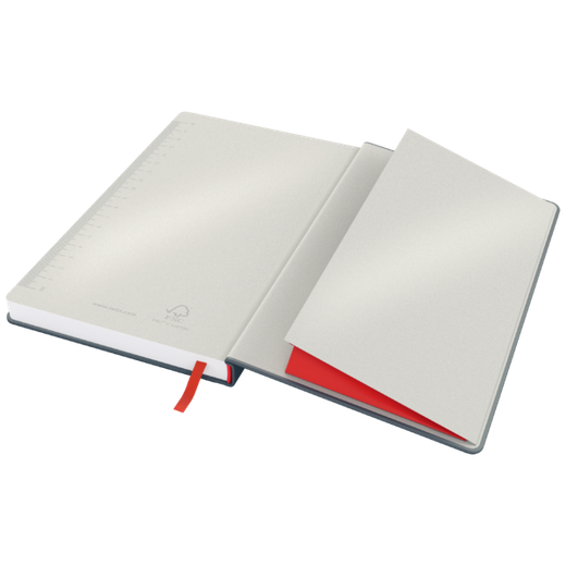 Cuaderno con tapas duras Leitz Cosy, 80 hojas, rayado horizontal, DIN A5, gris