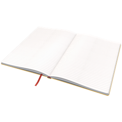 Cuaderno con tapas duras Leitz Cosy,  80 hojas, rayado horizontal, DIN B5, amarillo