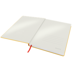Cuaderno con tapas duras Leitz Cosy,  80 hojas, rayado horizontal, DIN B5, amarillo