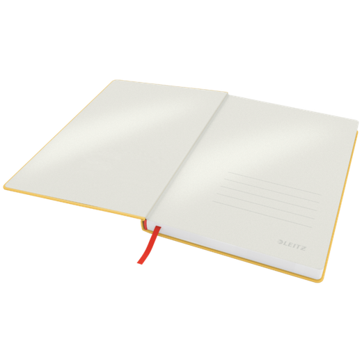 Cuaderno con tapas duras Leitz Cosy,  80 hojas, rayado horizontal, DIN B5, amarillo