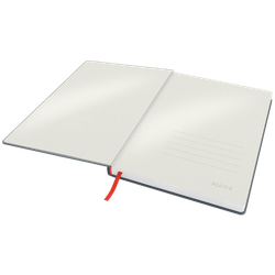 Cuaderno con tapas duras Leitz Cosy,  80 hojas, rayado horizontal, DIN B5, gris
