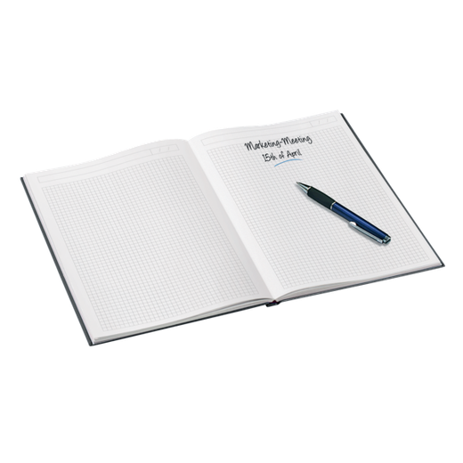 Cuaderno con tapas duras Leitz WOW, 80 hojas cuadriculado 5, DIN A5, negro