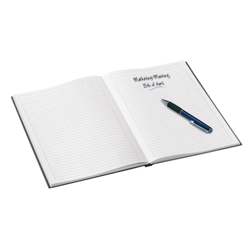 Cuaderno con tapas duras Leitz WOW, 80 hojas rayado horizontal,DIN A5, negro