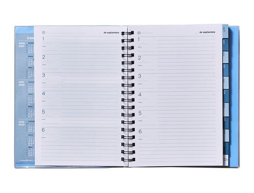 Cuaderno de todas las clases profesorado addittio 256 paginas dia pagina color verde 170x240 mm