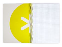 Cuaderno espiral liderpapel a4 antartik tapa dura 80h 100gr cuadro 4mm con margen color azul