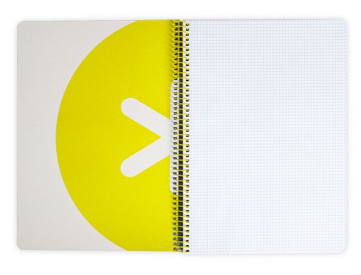 Cuaderno espiral liderpapel a4 antartik tapa dura 80h 100gr cuadro 4mm con margen color azul