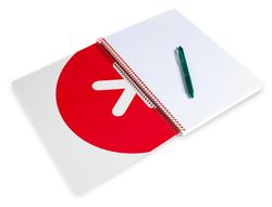 Cuaderno espiral liderpapel a4 antartik tapa dura 80h 100gr cuadro 4mm con margen color negro