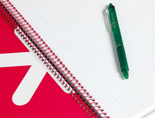 Cuaderno espiral liderpapel a4 antartik tapa dura 80h 100gr cuadro 4mm con margen color negro