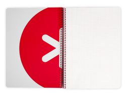 Cuaderno espiral liderpapel a4 antartik tapa dura 80h 100gr cuadro 4mm con margen color negro
