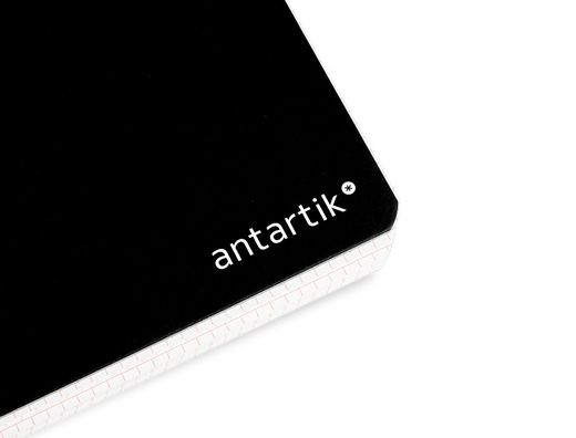 Cuaderno espiral liderpapel a4 antartik tapa dura 80h 100gr cuadro 4mm con margen color negro