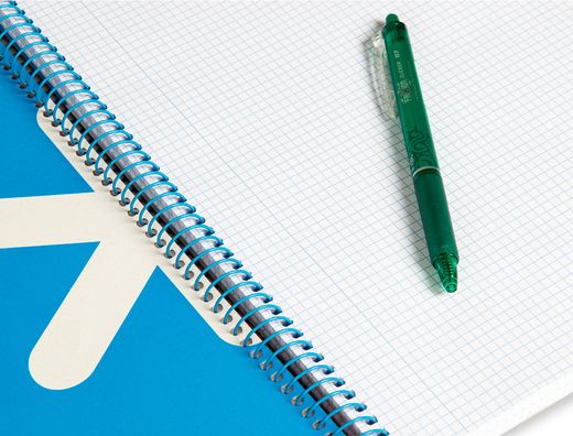 Cuaderno espiral liderpapel a4 antartik tapa dura 80h 100gr cuadro 4mm con margen color rojo