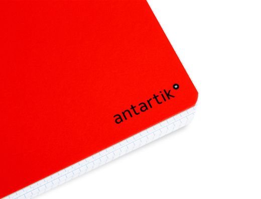 Cuaderno espiral liderpapel a4 antartik tapa dura 80h 100gr cuadro 4mm con margen color rojo