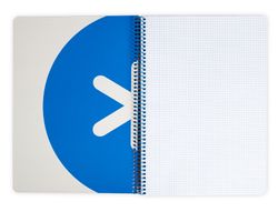Cuaderno espiral liderpapel a4 antartik tapa dura 80h 100gr cuadro 4mm con margen color rosa fluor