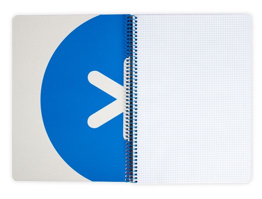 Cuaderno espiral liderpapel a4 antartik tapa dura 80h 100gr cuadro 4mm con margen color rosa fluor