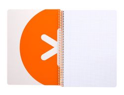 Cuaderno espiral liderpapel a4 antartik tapa dura 80h 90gr cuadro 4mm con margen color mostaza