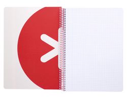 Cuaderno espiral liderpapel a4 micro antartik tapa dura 80h 100gr cuadro 5mm sin banda4 taladros color frambuesa