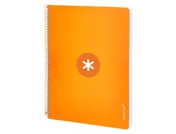 Cuaderno espiral liderpapel a4 micro antartik tapa dura 80h 100gr cuadro 5mm sin banda4 taladros color mostaza