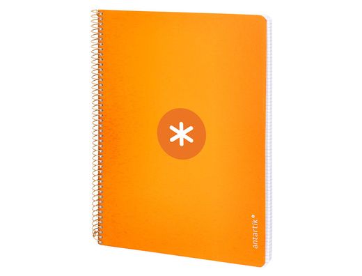 Cuaderno espiral liderpapel a4 micro antartik tapa dura 80h 100gr cuadro 5mm sin banda4 taladros color mostaza