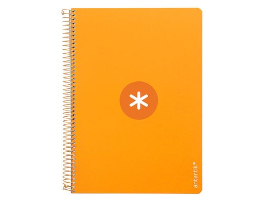 Cuaderno espiral liderpapel a4 micro antartik tapa dura 80h 100gr cuadro 5mm sin banda4 taladros color mostaza