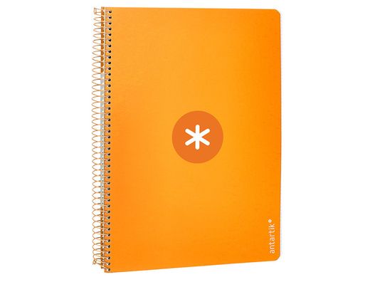 Cuaderno espiral liderpapel a4 micro antartik tapa dura 80h 100gr cuadro 5mm sin banda4 taladros color mostaza