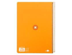 Cuaderno espiral liderpapel a4 micro antartik tapa dura 80h 100gr cuadro 5mm sin banda4 taladros color mostaza