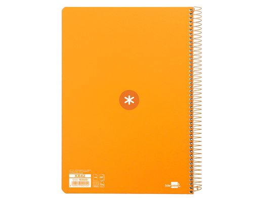 Cuaderno espiral liderpapel a4 micro antartik tapa dura 80h 100gr cuadro 5mm sin banda4 taladros color mostaza
